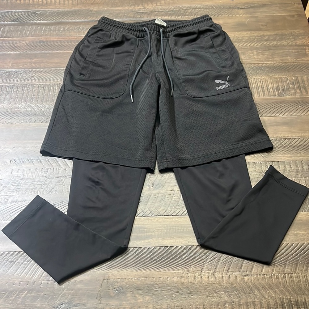 Puma Black Athletic Shorts for Men